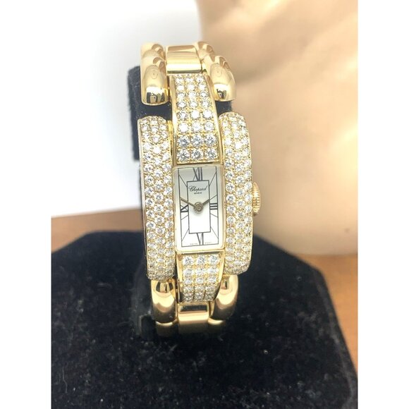 Chopard Women's Watch 41/6569 La Strada 18k Yellow Gold Diamond Swiss Quartz - Picture 14 of 15